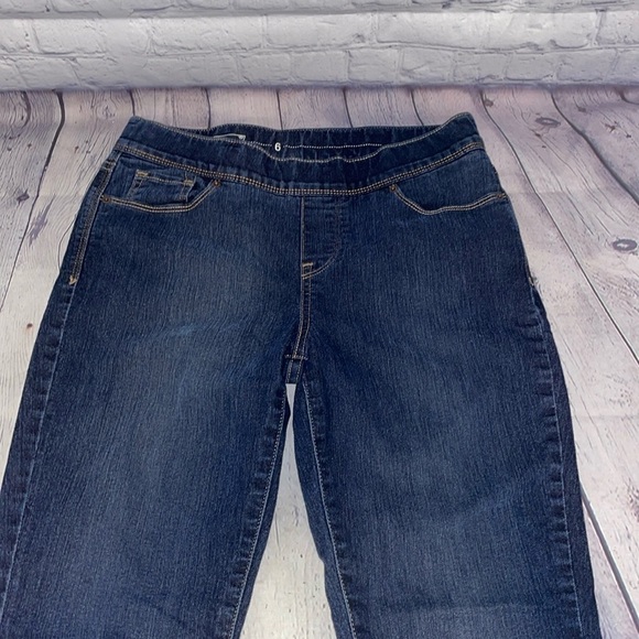 Levi's women's pull on leggings dark denim Sz6S (short) - Picture 6 of 8